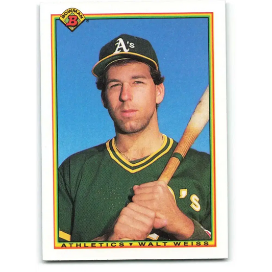 1990 Bowman #461 Walt Weiss NM-MT Oakland Athletics Baseball Card