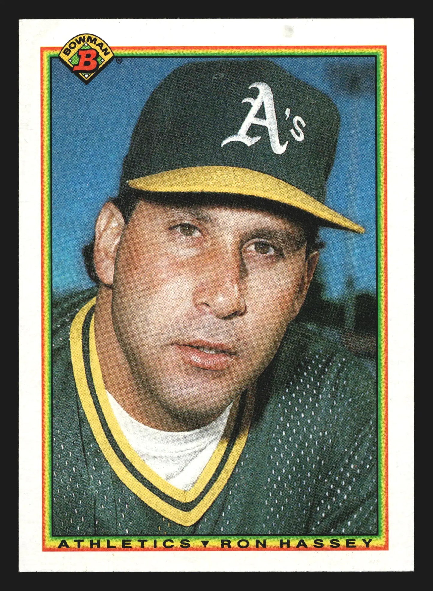 1990 Bowman #464 Ron Hassey Oakland Athletics - Baseball Card Single