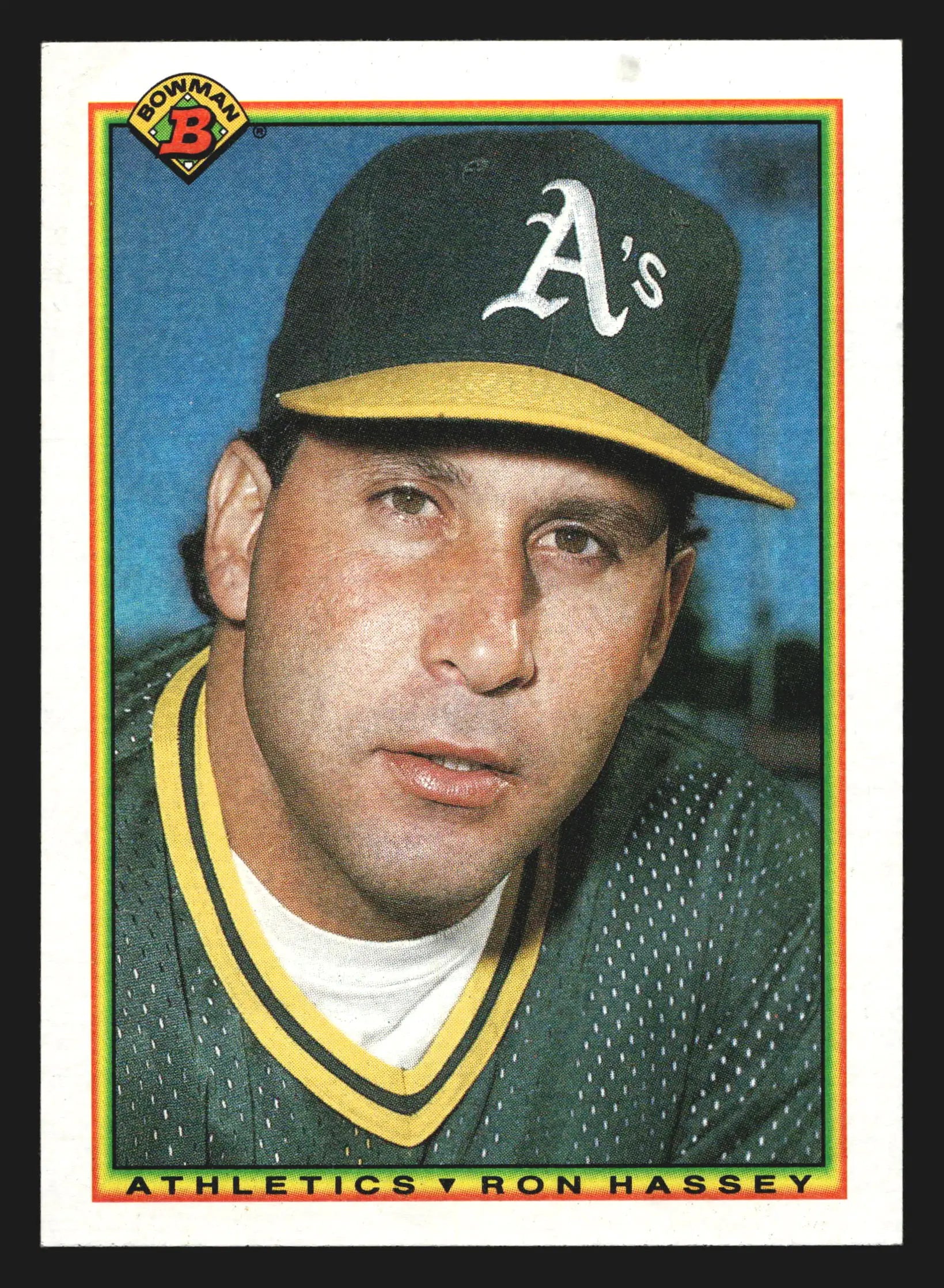 1990 Bowman #464 Ron Hassey Oakland Athletics - Baseball Card Single