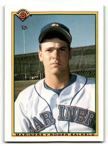 1990 Bowman #465 Roger Salkeld Seattle Mariners Baseball Cards NM Ne ID:64445 - Baseball Card Single