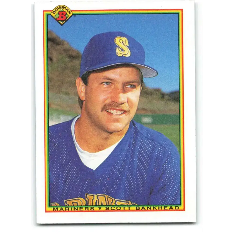 1990 Bowman #466 Scott Bankhead NM-MT Seattle Mariners Baseball Card - Baseball Card Single