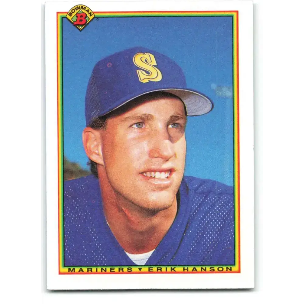 1990 Bowman #469 Erik Hanson NM-MT Seattle Mariners Baseball Card - Baseball Card Single