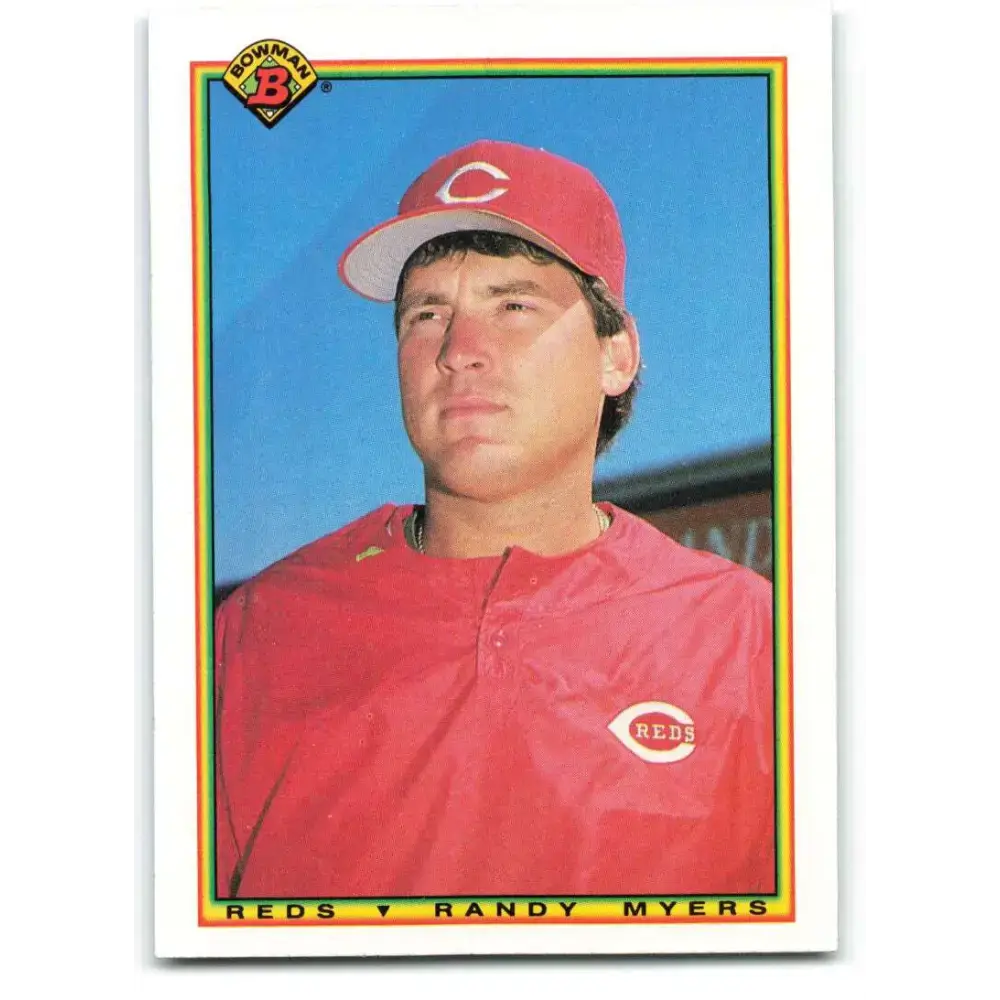 1990 Bowman #47 Randy Myers NM-MT Cincinnati Reds Baseball Card - Baseball Card Single
