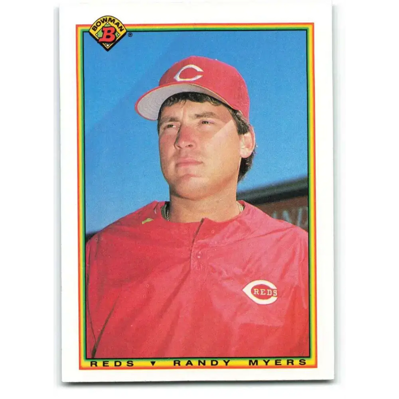 1990 Bowman #47 Randy Myers NM-MT Cincinnati Reds Baseball Card - Baseball Card Single