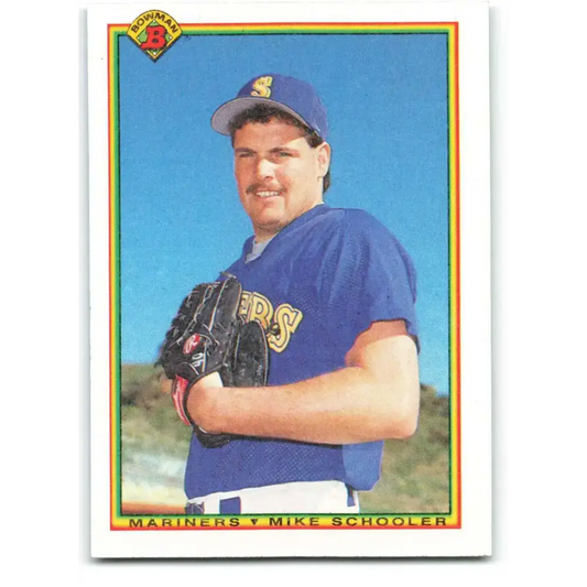 1990 Bowman #470 Mike Schooler NM-MT Seattle Mariners Baseball Card
