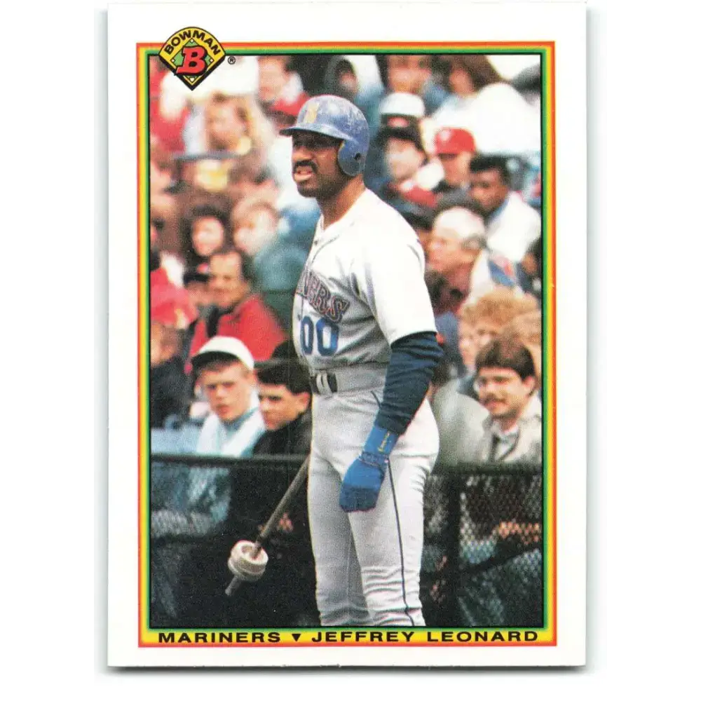 1990 Bowman #472 Jeffrey Leonard NM-MT Seattle Mariners Baseball Card - Baseball Card Single