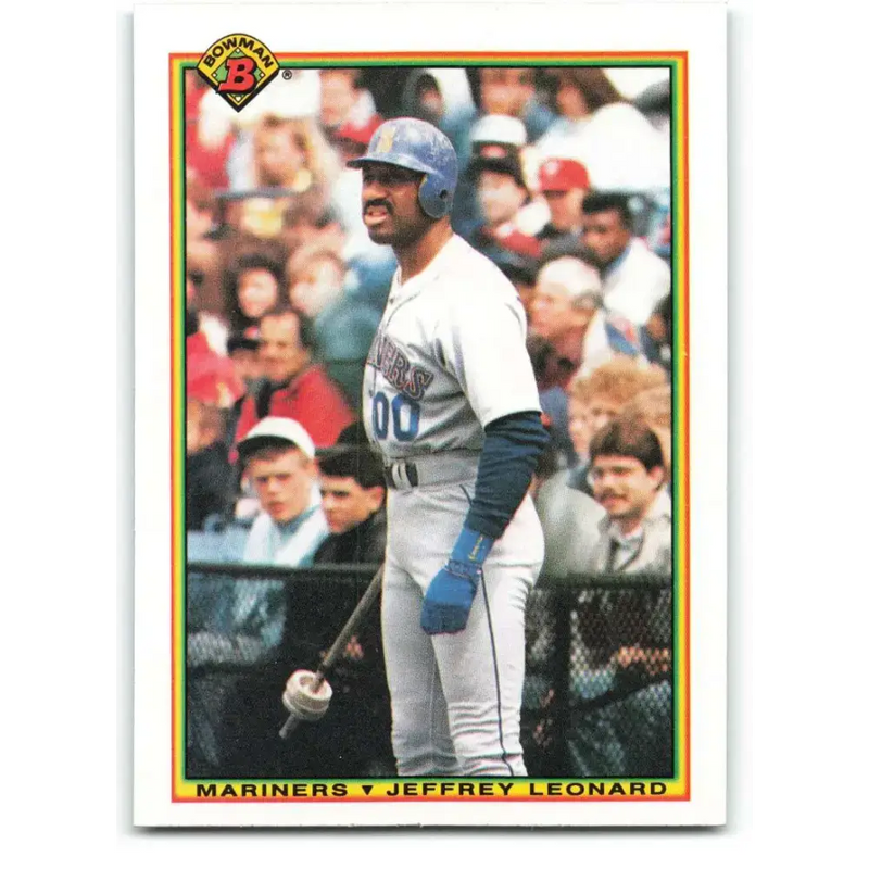 1990 Bowman #472 Jeffrey Leonard NM-MT Seattle Mariners Baseball Card - Baseball Card Single