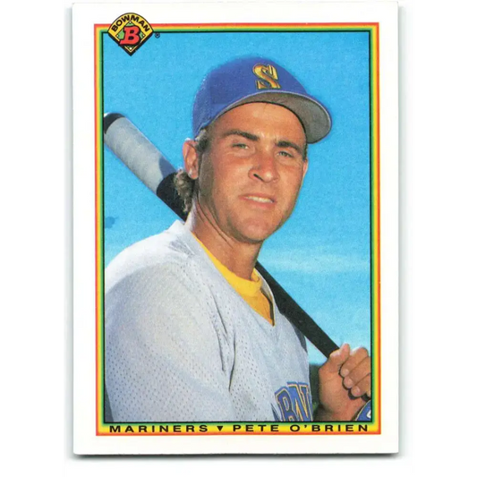 1990 Bowman #475 Pete O’Brien NM-MT Seattle Mariners Baseball Card