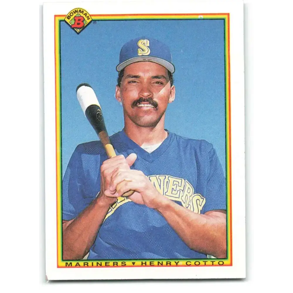 1990 Bowman #476 Henry Cotto NM-MT Seattle Mariners Baseball Card - Baseball Card Single