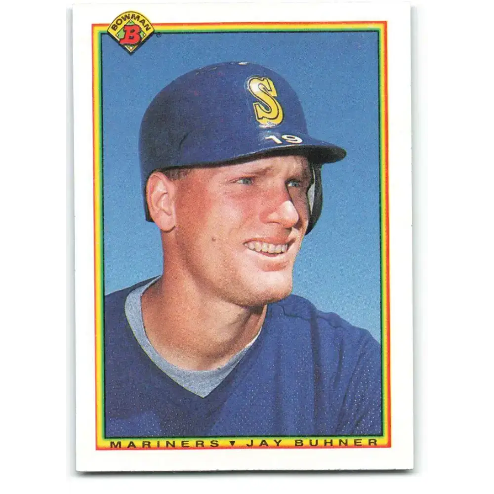 1990 Bowman #477 Jay Buhner NM-MT Seattle Mariners Baseball Card - Baseball Card Single