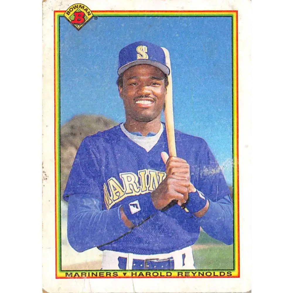 1990 Bowman #478 Harold Reynolds NM-MT Seattle Mariners Baseball Card - Baseball Card Single