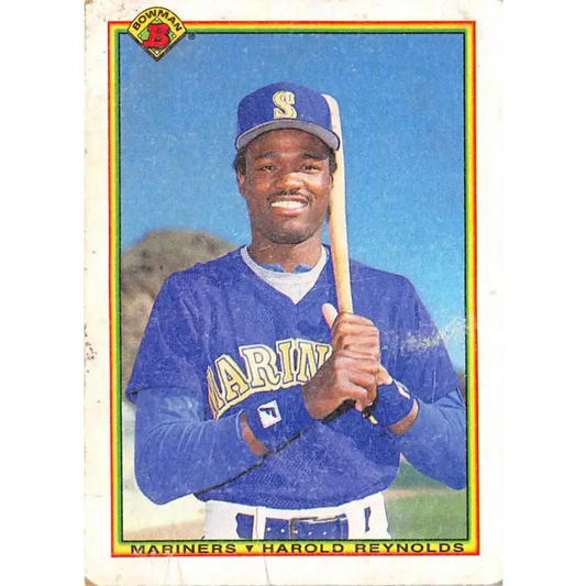 1990 Bowman #478 Harold Reynolds NM-MT Seattle Mariners Baseball Card