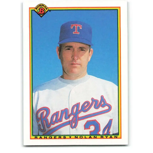 1990 Bowman #486 Nolan Ryan NM-MT Texas Rangers Baseball Card - Baseball Card Single