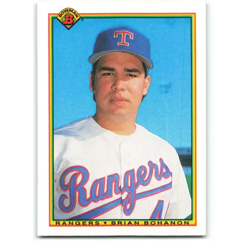 1990 Bowman #489 Brian Bohanon NM-MT RC Rookie Texas Rangers Baseball Card