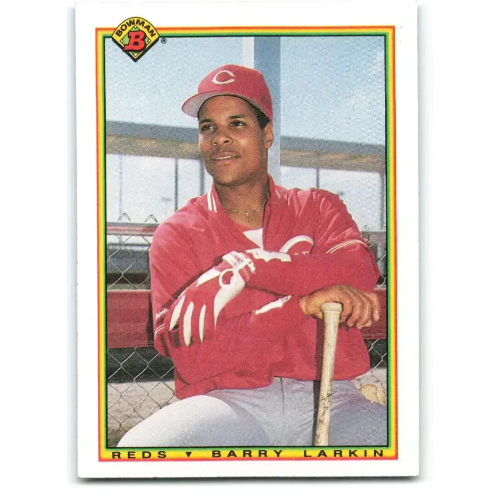 1990 Bowman #50 Barry Larkin NM-MT Cincinnati Reds Baseball Card - Baseball Card Single