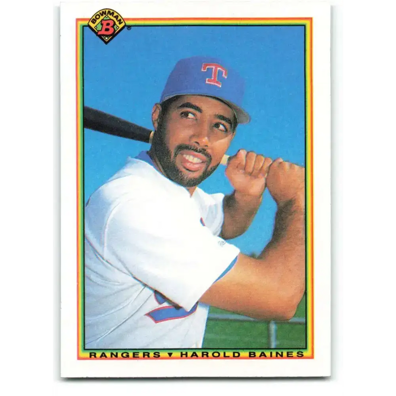 1990 Bowman #501 Harold Baines NM-MT Texas Rangers Baseball Card - Baseball Card Single
