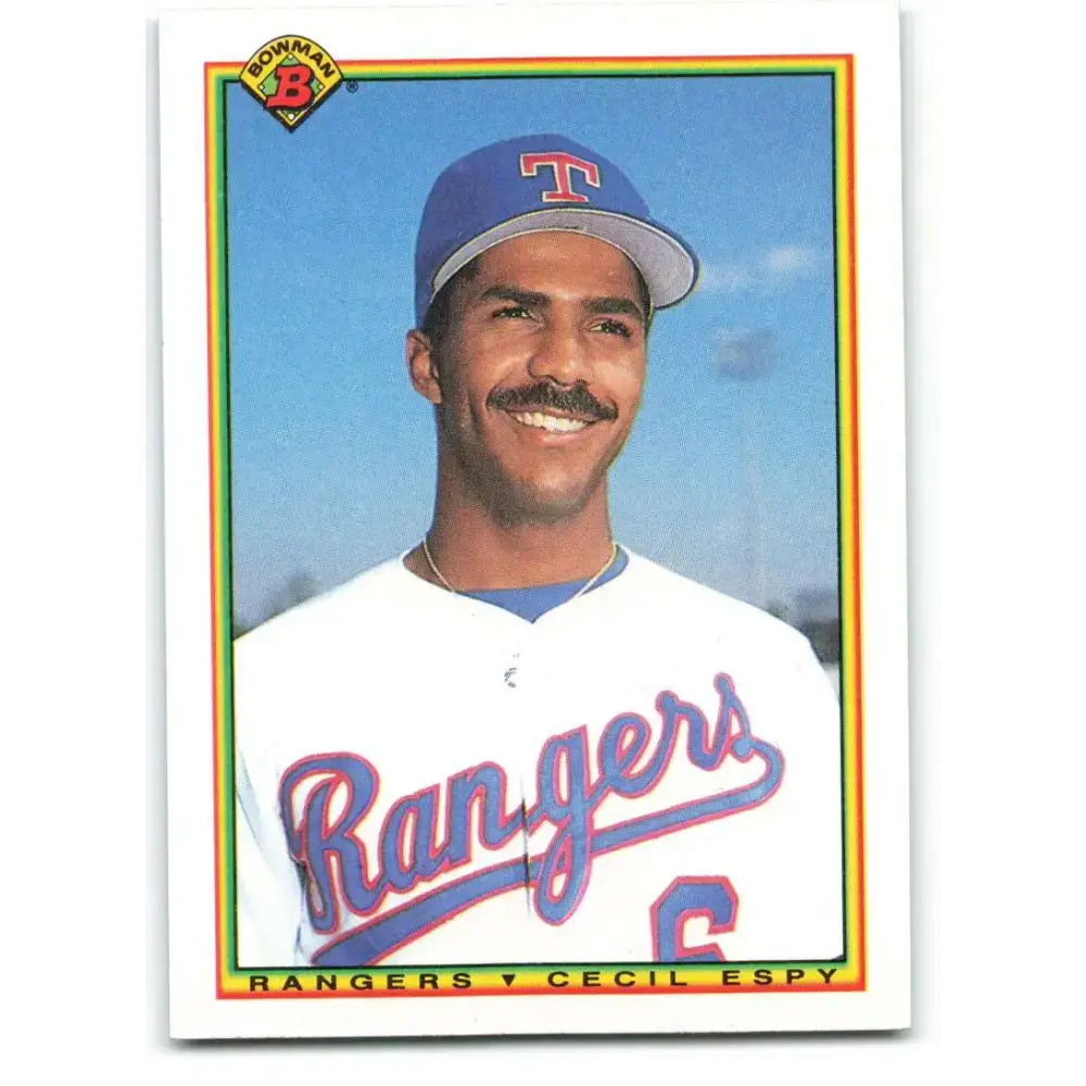 1990 Bowman #502 Cecil Espy NM-MT Texas Rangers Baseball Card - Baseball Card Single