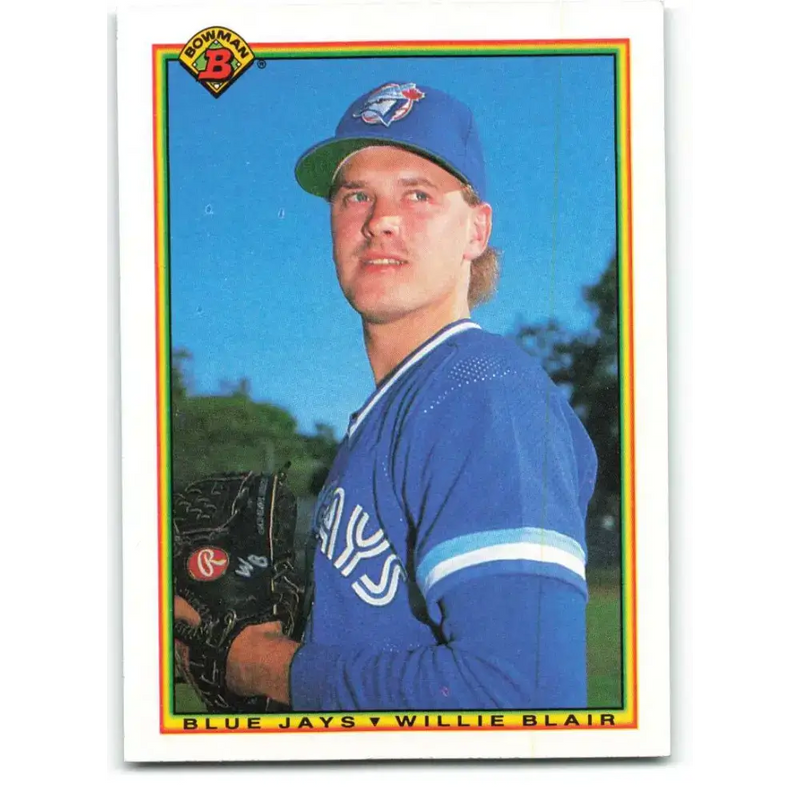 1990 Bowman #504 Willie Blair NM-MT RC Rookie Toronto Blue Jays Baseball Card - Baseball Card Single