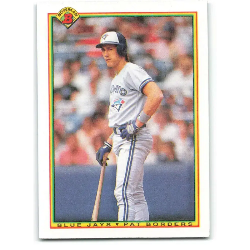 1990 Bowman #521 Pat Borders NM-MT Toronto Blue Jays Baseball Card - Baseball Card Single