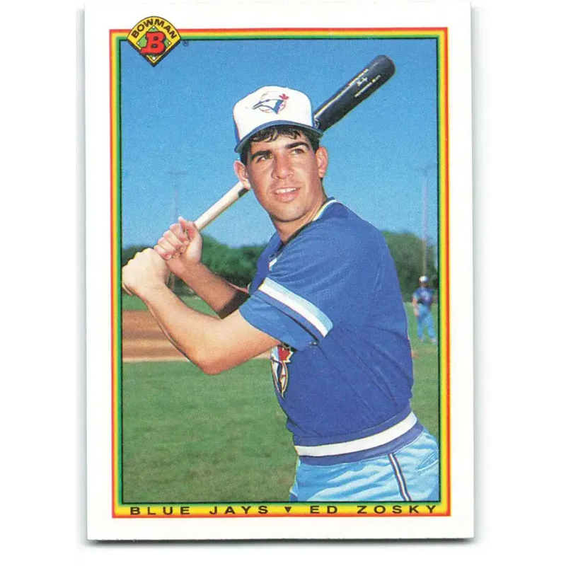 1990 Bowman #523 Eddie Zosky NM-MT RC Rookie Toronto Blue Jays Baseball Card - Baseball Card Single