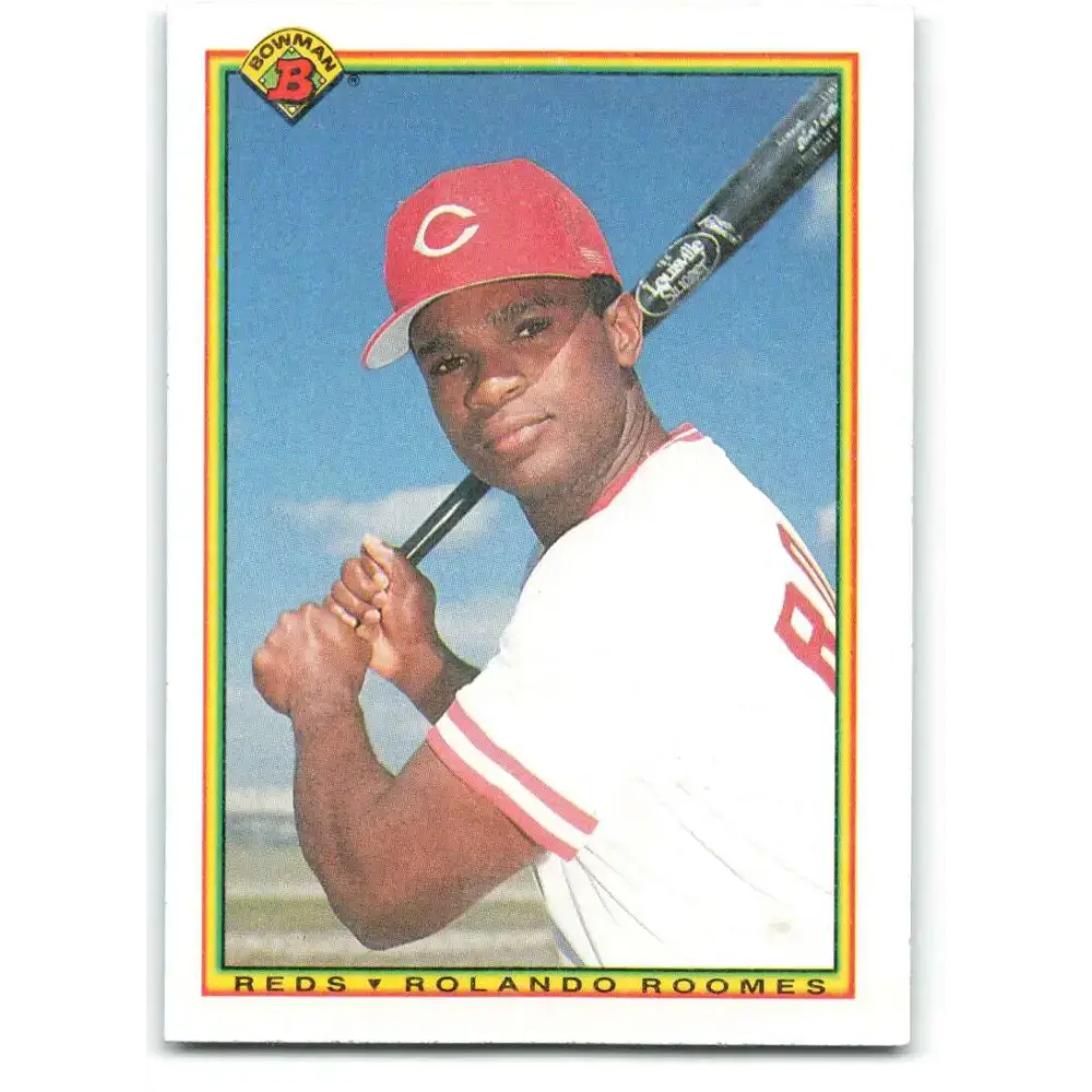 1990 Bowman #56 Rolando Roomes NM-MT Cincinnati Reds Baseball Card - Baseball Card Single