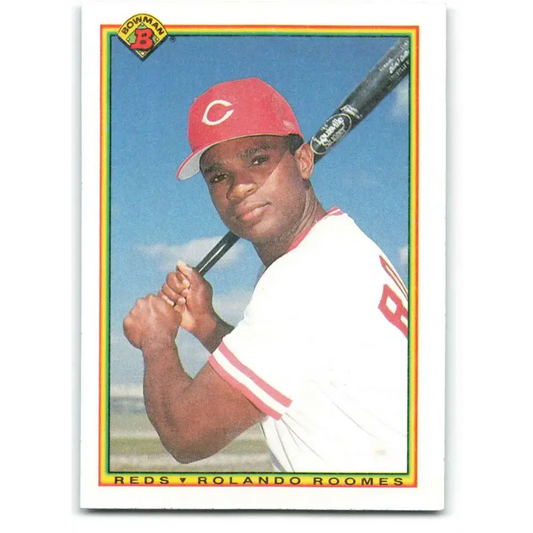 1990 Bowman #56 Rolando Roomes NM-MT Cincinnati Reds Baseball Card - Baseball Card Single