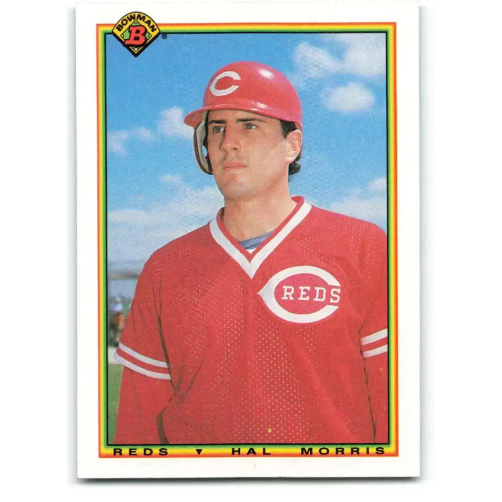1990 Bowman #57 Hal Morris NM-MT Cincinnati Reds Baseball Card - Baseball Card Single