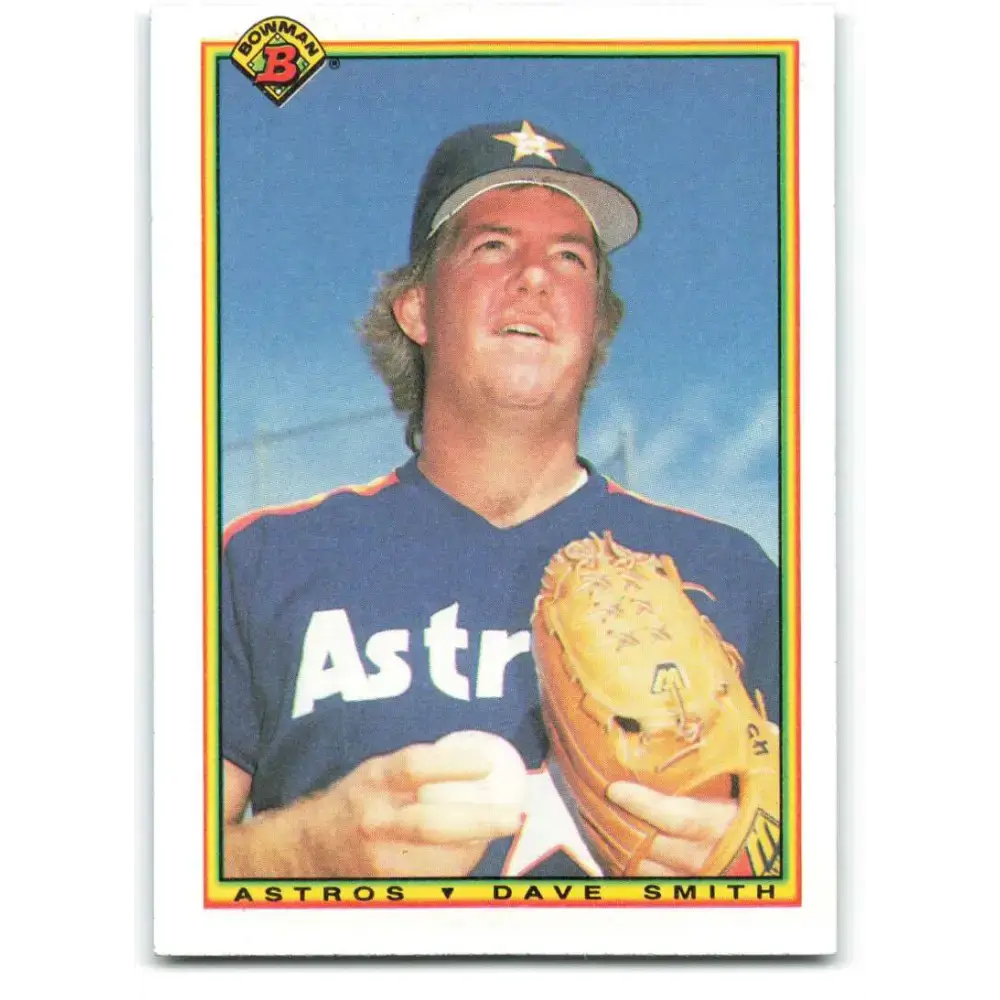 1990 Bowman #62 Dave Smith NM-MT Houston Astros Baseball Card - Baseball Card Single