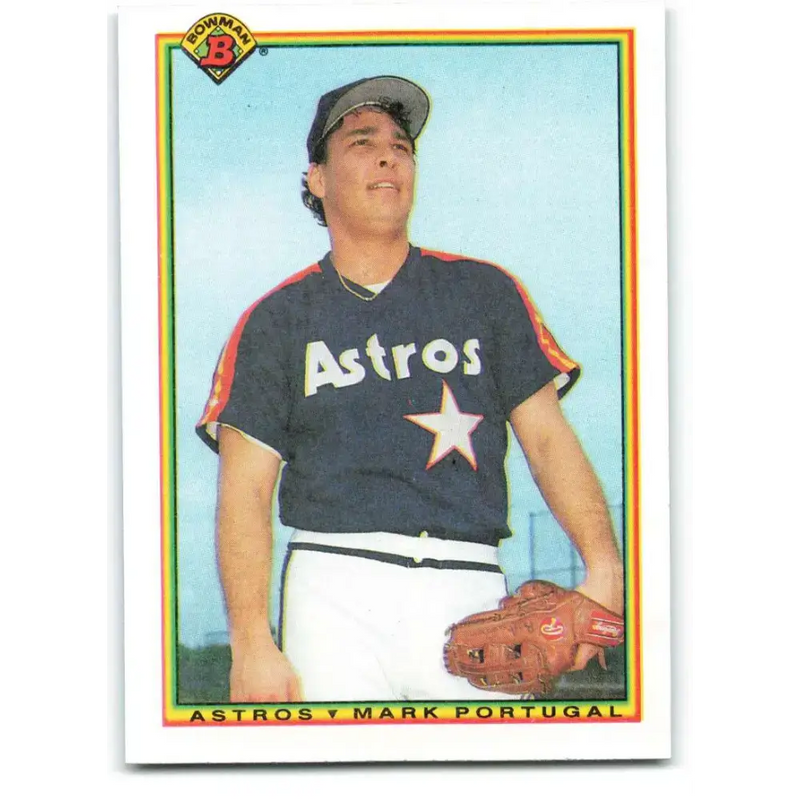 1990 Bowman #63 Mark Portugal NM-MT Houston Astros Baseball Card - Baseball Card Single