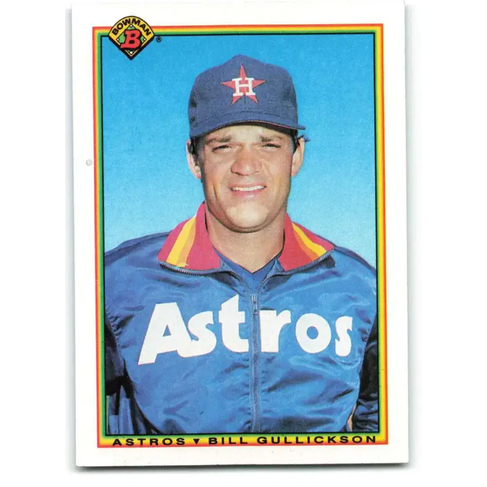 1990 Bowman #65 Bill Gullickson NM-MT Houston Astros Baseball Card - Baseball Card Single