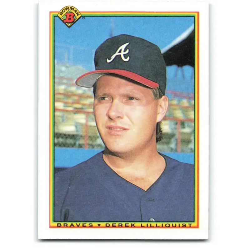 1990 Bowman #7 Derek Lilliquist NM-MT Atlanta Braves Baseball Card - Baseball Card Single