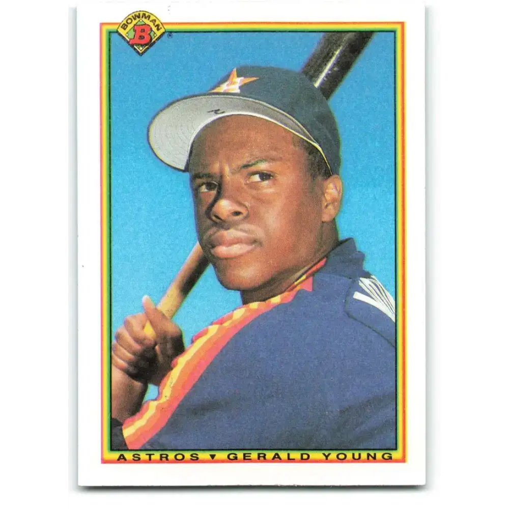 1990 Bowman #72 Gerald Young NM-MT Houston Astros Baseball Card - Baseball Card Single