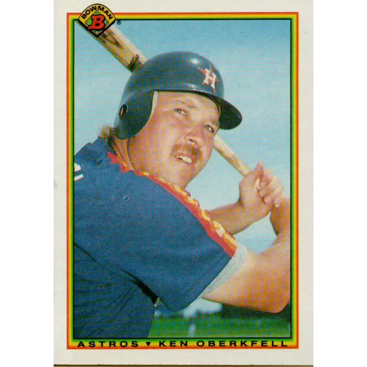 1990 Bowman #74 Ken Oberkfell NM-MT Houston Astros Baseball Card