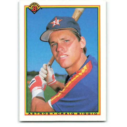 1990 Bowman #78 Craig Biggio NM-MT Houston Astros Baseball Card