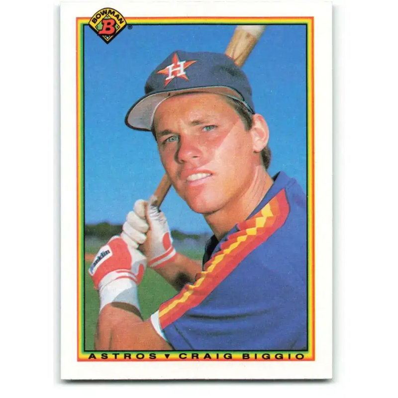1990 Bowman #78 Craig Biggio NM-MT Houston Astros Baseball Card - Baseball Card Single