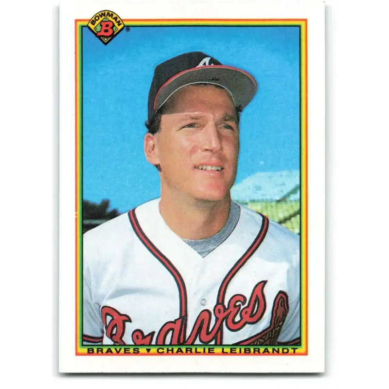 1990 Bowman #8 Charlie Leibrandt NM-MT Atlanta Braves Baseball Card - Baseball Card Single