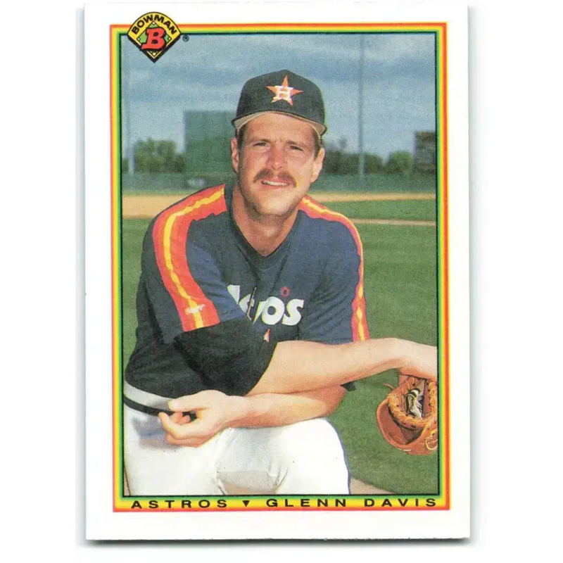 1990 Bowman #80 Glenn Davis NM-MT Houston Astros Baseball Card - Baseball Card Single