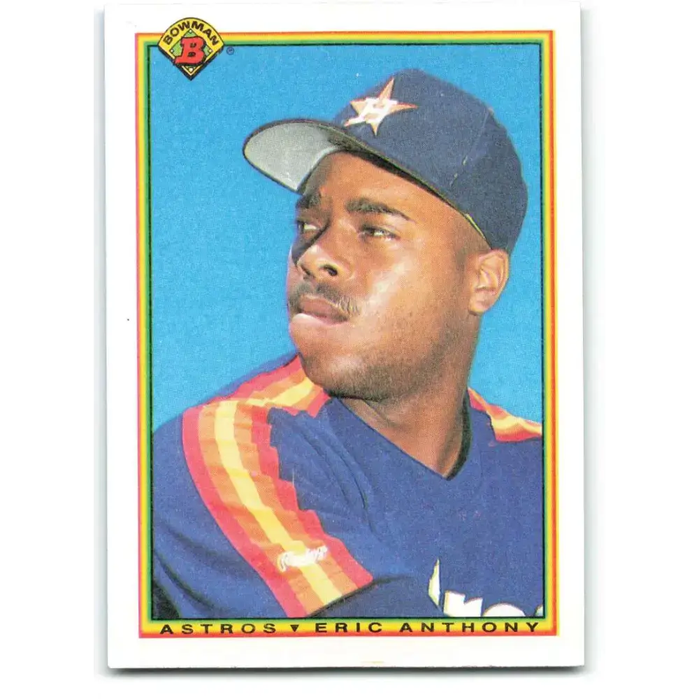 1990 Bowman #81 Eric Anthony NM-MT RC Rookie Houston Astros Baseball Card - Baseball Card Single