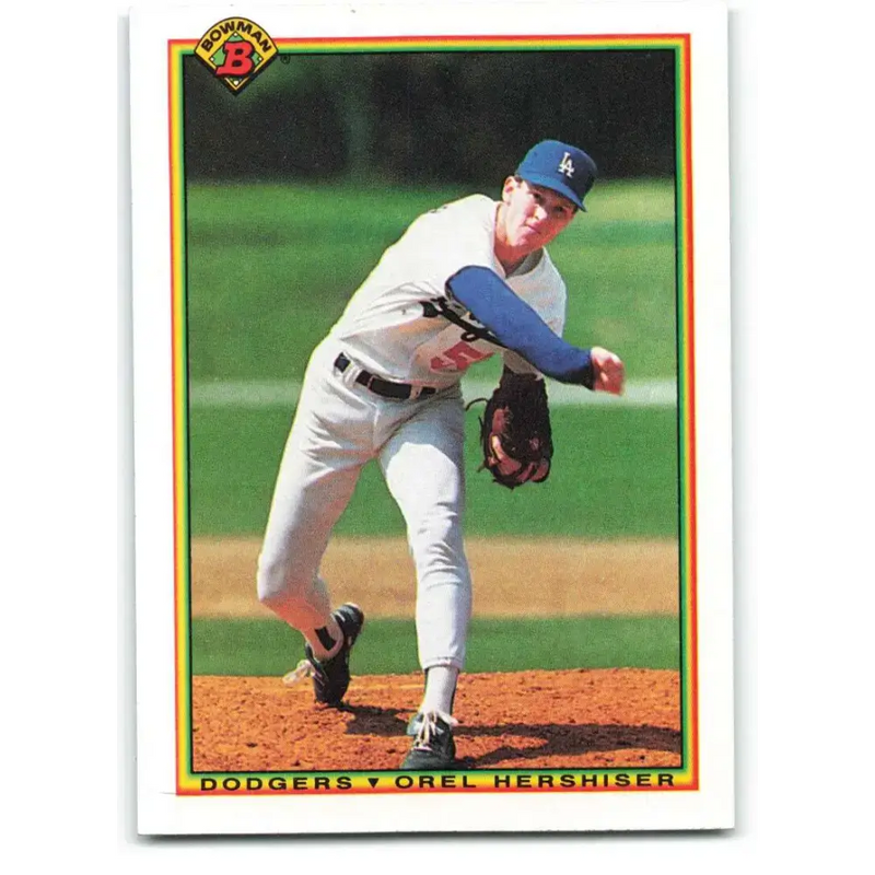 1990 Bowman #84 Orel Hershiser NM-MT Los Angeles Dodgers Baseball Card - Baseball Card Single