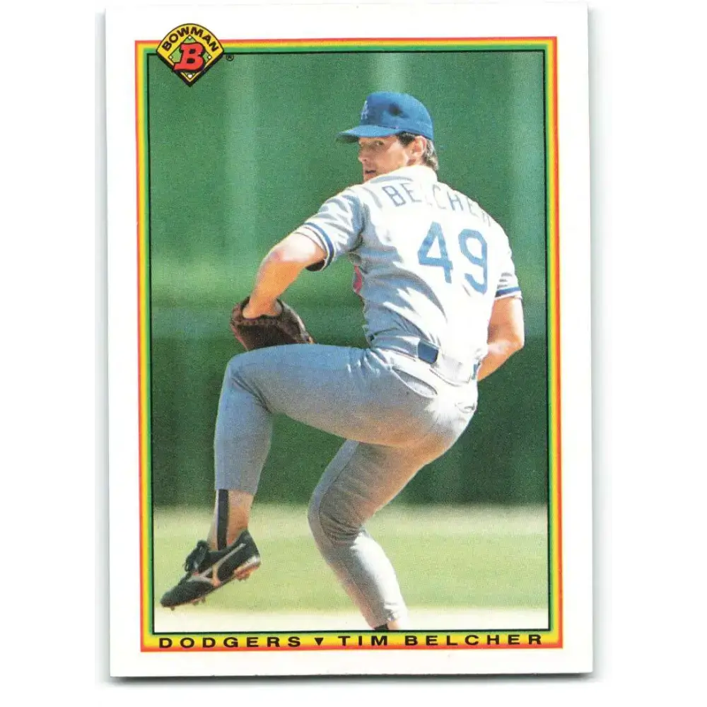 1990 Bowman #85 Tim Belcher NM-MT Los Angeles Dodgers Baseball Card - Baseball Card Single