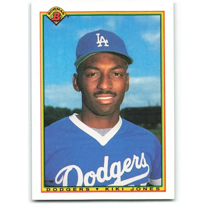 1990 Bowman #86 Kiki Jones NM-MT RC Rookie Los Angeles Dodgers Baseball Card - Baseball Card Single
