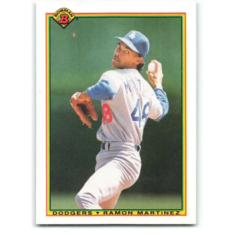 1990 Bowman #88 Ramon Martinez NM-MT Los Angeles Dodgers Baseball Card - Baseball Card Single