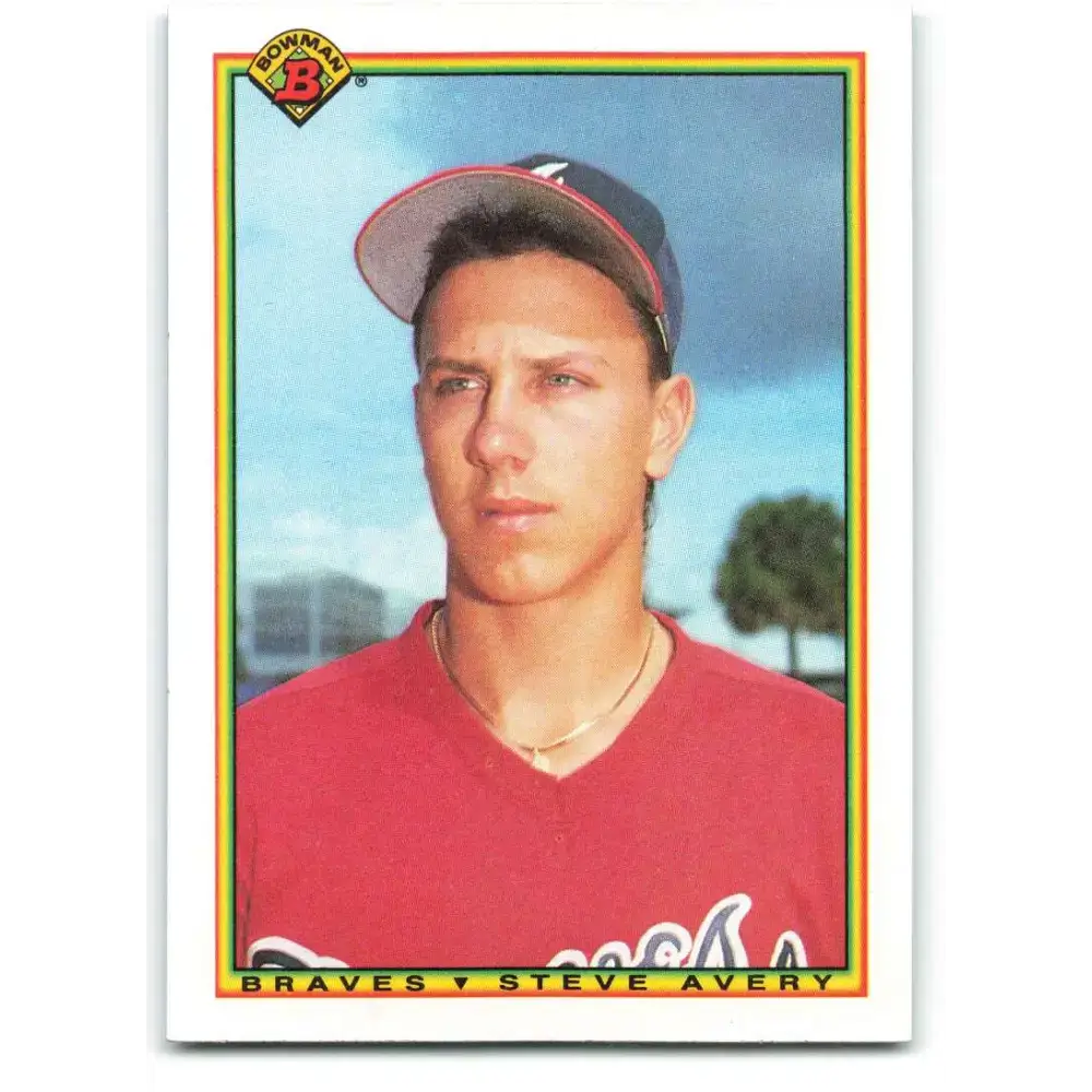 1990 Bowman #9 Steve Avery NM-MT Atlanta Braves Baseball Card