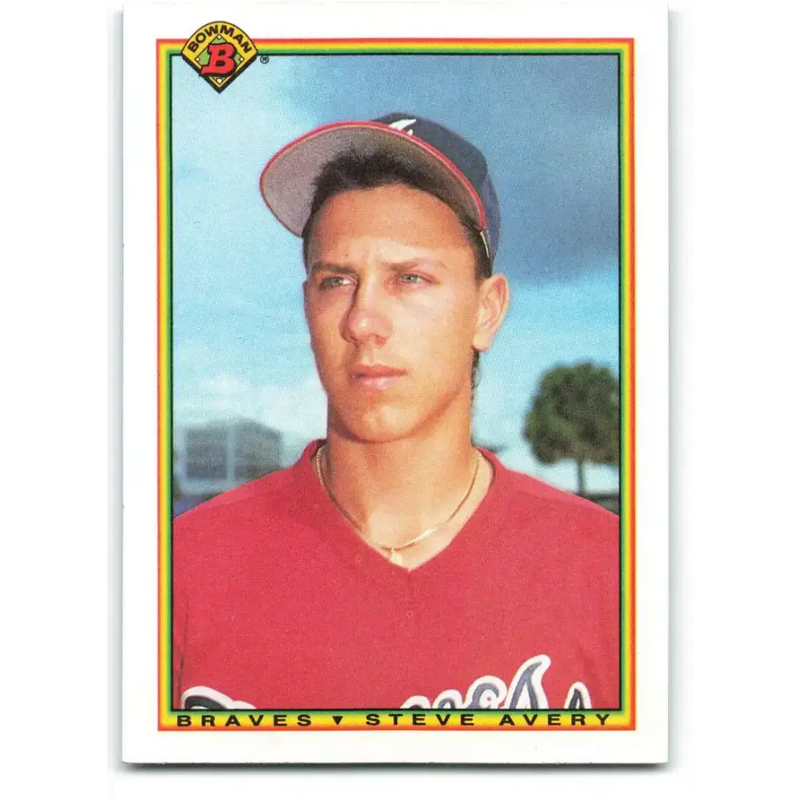 1990 Bowman #9 Steve Avery NM-MT Atlanta Braves Baseball Card