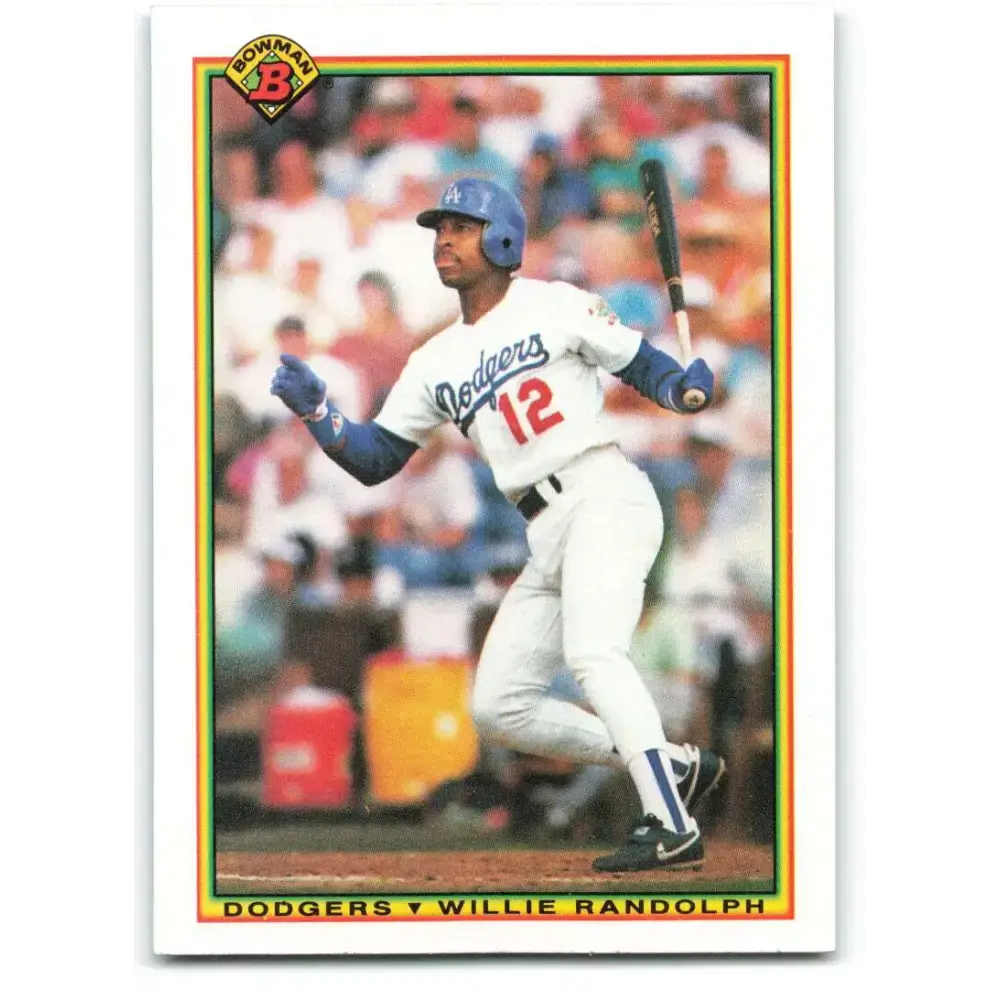 1990 Bowman #90 Willie Randolph NM-MT Los Angeles Dodgers Baseball Card - Baseball Card Single