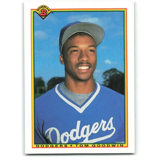 1990 Bowman #96 Tom Goodwin NM-MT RC Rookie Los Angeles Dodgers Baseball Card