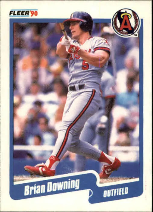 1990 Brian Downing Fleer Baseball Card #130 - Baseball Card Single