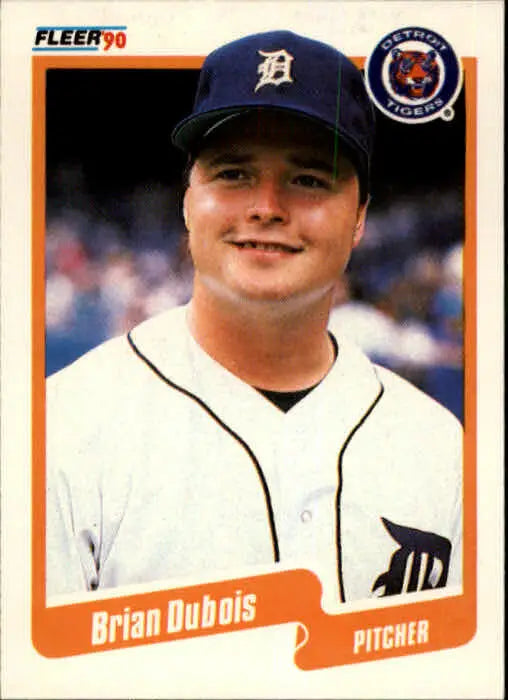 1990 Brian DuBois Fleer Baseball Card #601