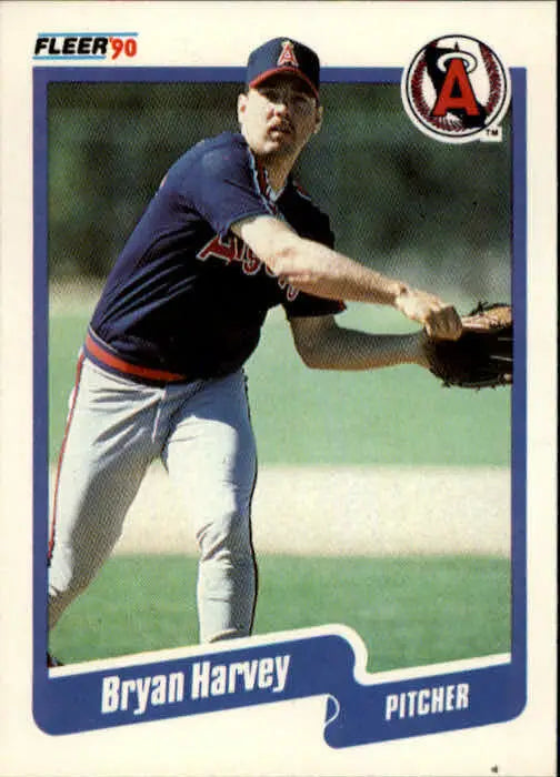 1990 Bryan Harvey Fleer Baseball Card #134 - Baseball Card Single