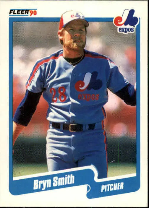 1990 Bryn Smith Fleer Baseball Card #361 - Baseball Card Single
